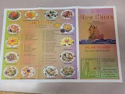 New China Menu