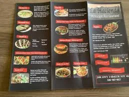 La Hacienda Menu