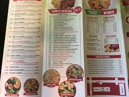 Great Wall Menu