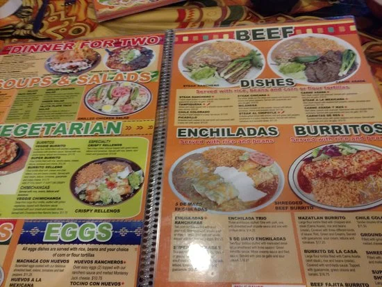 El Tapatio Menu