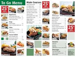 Jacks Menu