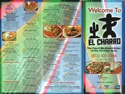 El Charro Menu