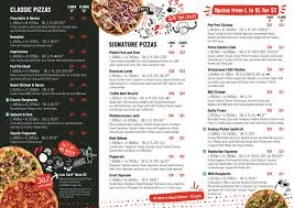 Crust Pizza Menu